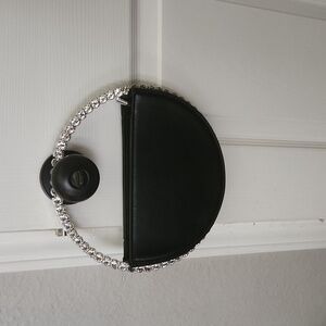 Round Black Clutch - New
